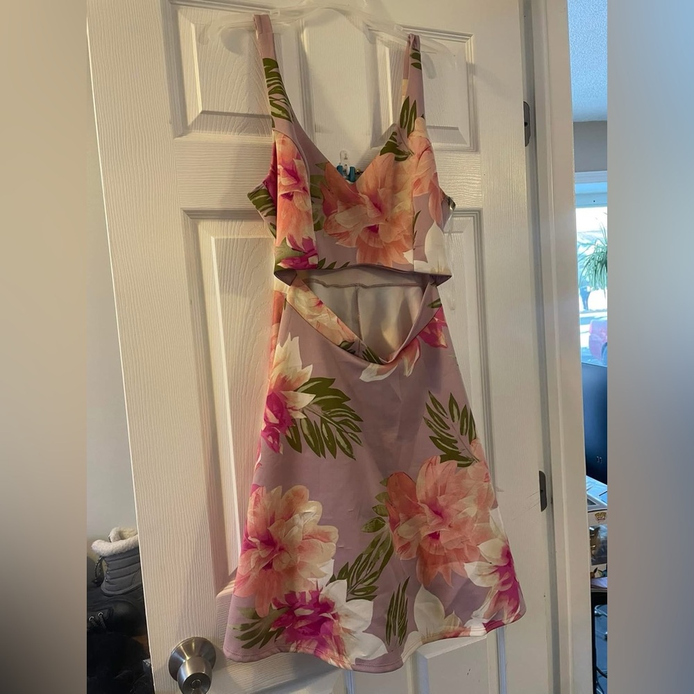 Floral two piece dress